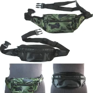 20 Lot Fanny Pack Waist Pouch Travel Utility Bag Belt Adjustable 3 Pocket Sports