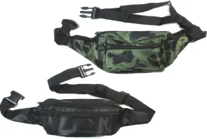 9X Fanny Pack Waist Pouch Adjustable Travel Utility Bag Belt Hip 3 Pocket Sports