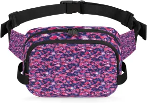Abstract Tie Dye Fanny Packs for Women Men Fashion Waist Packs Belt Bag Water-resistant Crossbody Bag Waist Pouch Waist Pack Hip Bum Bag for Hiking Casual Travel Cycling