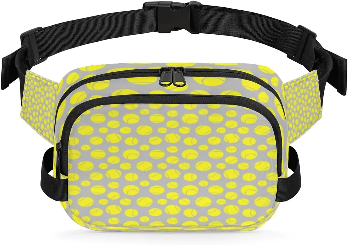 Baseball Yellow Fanny Packs for Women Men Fashion Waist Packs Belt Bag Water-resistant Crossbody Bag Baseball Art Waist Pouch Waist Pack Hip Bum Bag for Hiking Casual Travel Cycling