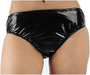 Briefs PVC Leather Panties Lingerie Male Faux Latex-like Underpants Solid Color G String Underwear customizable