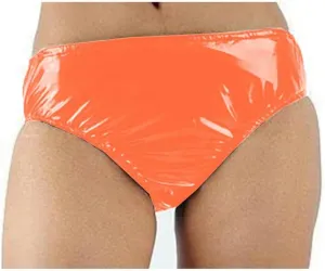 Briefs PVC Leather Panties Lingerie Male Faux Latex-like Underpants Solid Color G String Underwear customizable