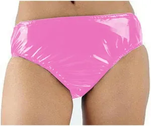 Briefs PVC Leather Panties Lingerie Male Faux Latex-like Underpants Solid Color G String Underwear customizable