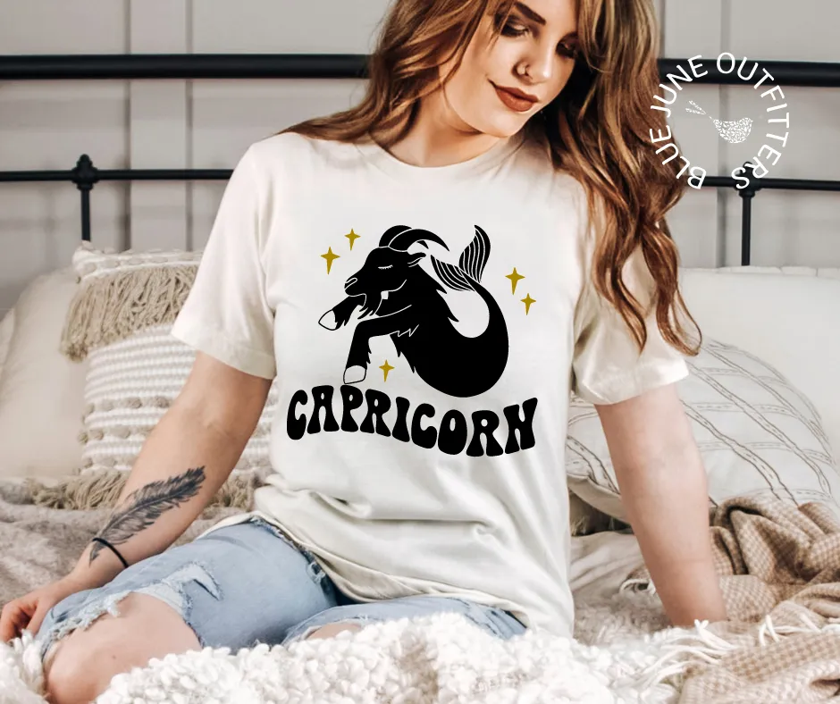 Capricorn | Retro Zodiac Tee