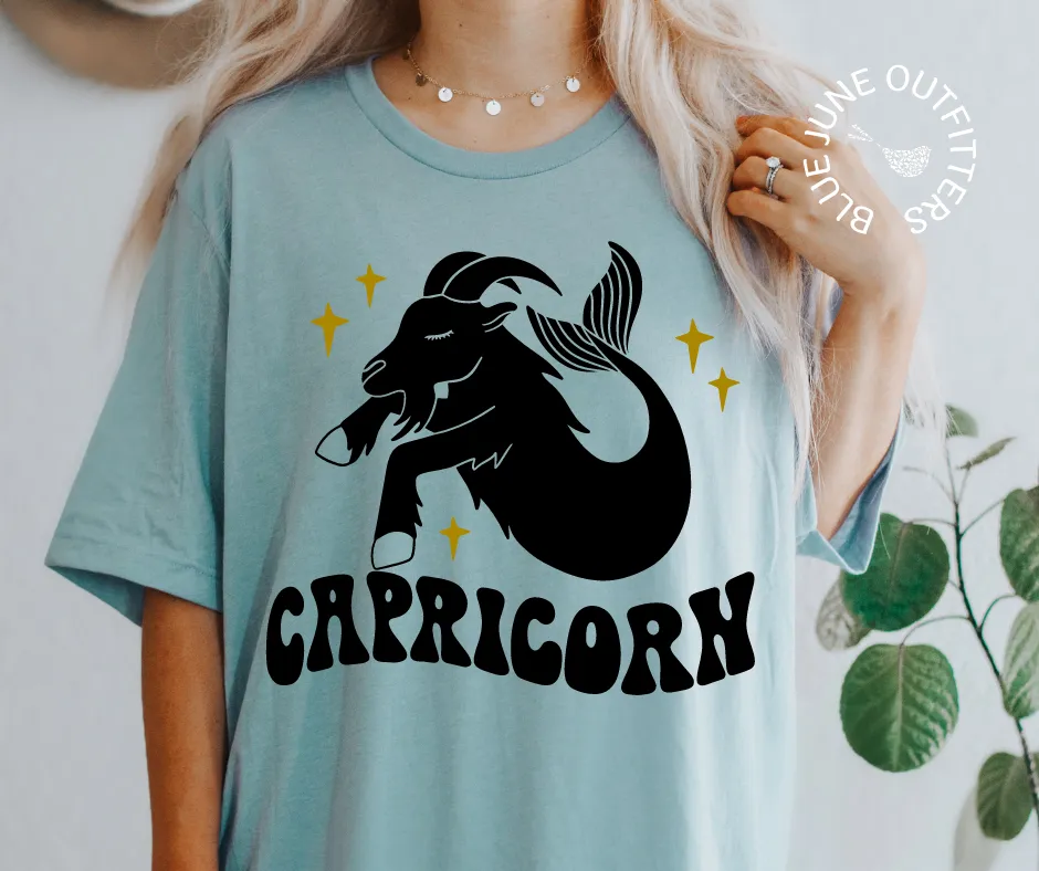 Capricorn | Retro Zodiac Tee