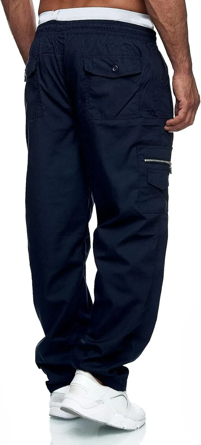 Cargo Pants for Men Big and Tall, Casual Pants Gym Workout Athletic Pants Mens Outdoors Jogger Pants Casual Athletic