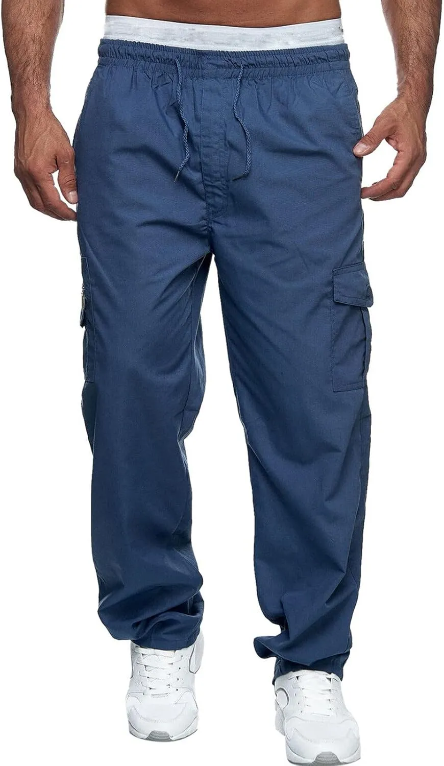 Cargo Pants for Men Big and Tall, Casual Pants Gym Workout Athletic Pants Mens Outdoors Jogger Pants Casual Athletic