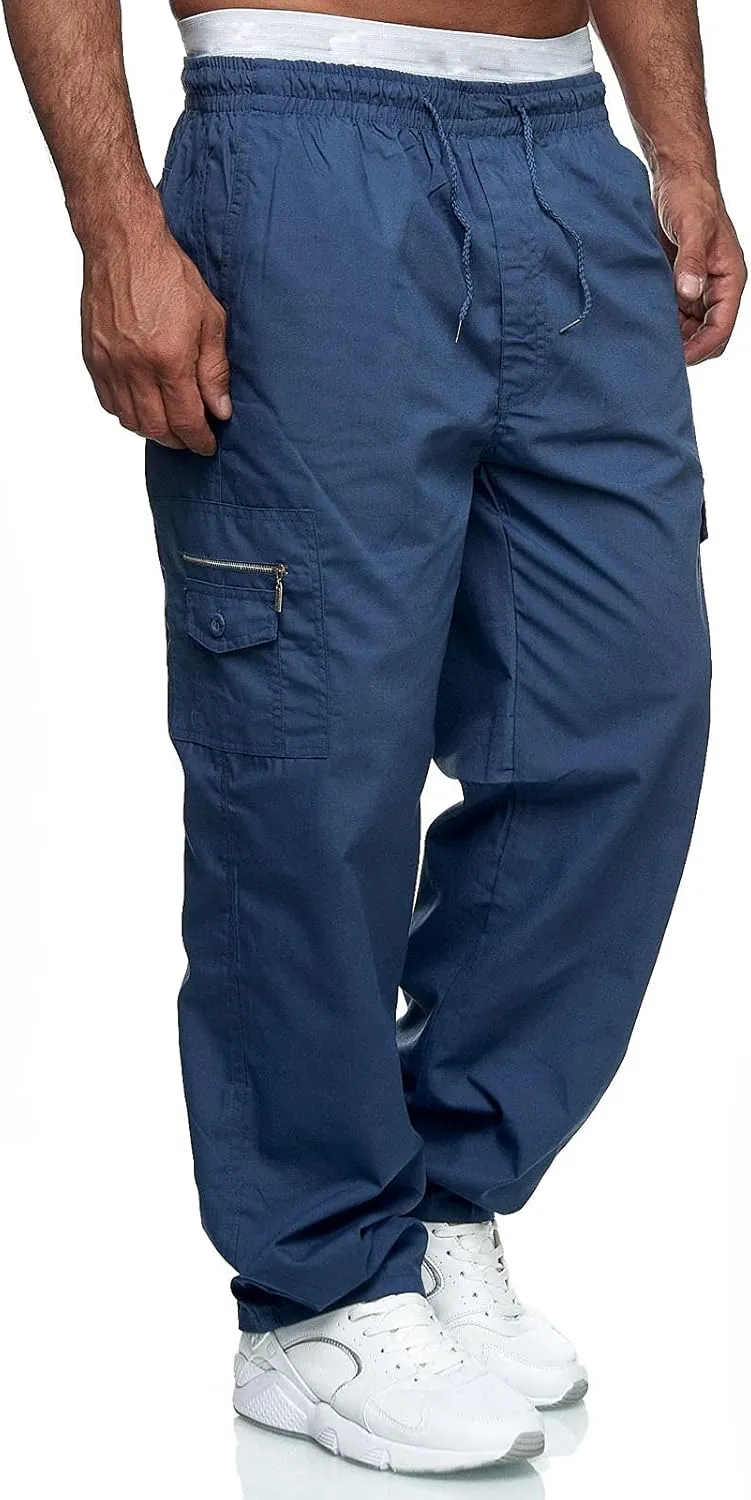 Cargo Pants for Men Big and Tall, Casual Pants Gym Workout Athletic Pants Mens Outdoors Jogger Pants Casual Athletic