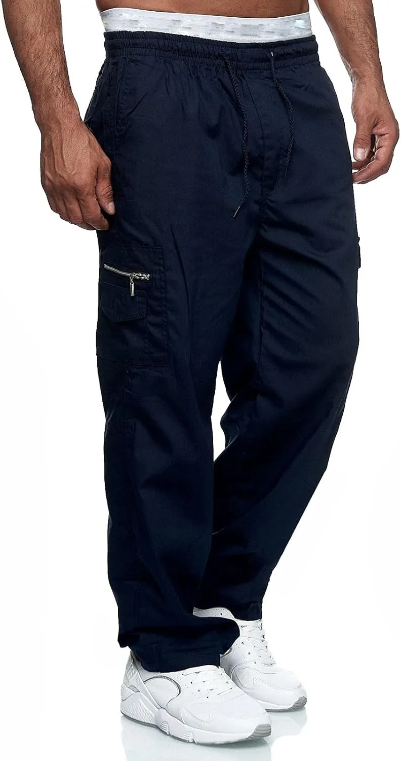 Cargo Pants for Men Big and Tall, Casual Pants Gym Workout Athletic Pants Mens Outdoors Jogger Pants Casual Athletic