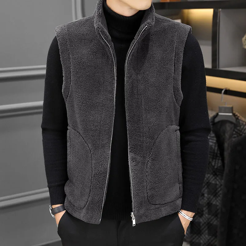Casual Faux Fur Vest Jacket