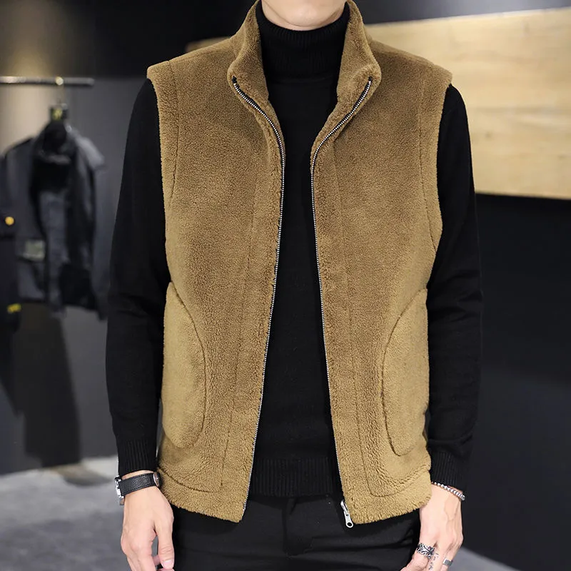 Casual Faux Fur Vest Jacket