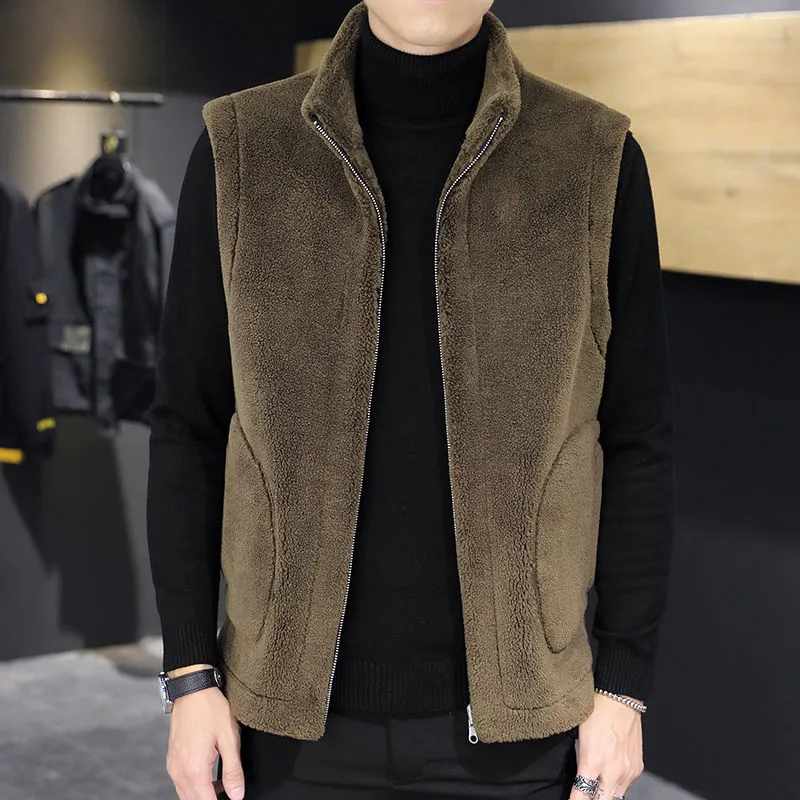 Casual Faux Fur Vest Jacket