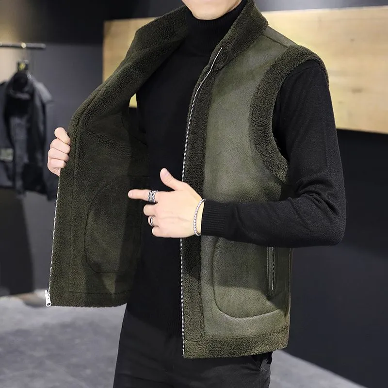 Casual Faux Fur Vest Jacket