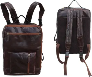 CHALLENGER Handcrafted Vintage Distressed Brown Leather Travel Utility Shoulder Bag for Men Women 18SKB06