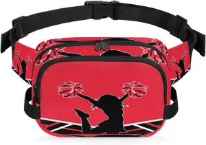 Cheerleading Fanny Pack Crossbody Bags for Women Men Waist Packs Hip Bum Bag Cross Body Fanny Pack with Adjustable Strap for Running Hiking Travel