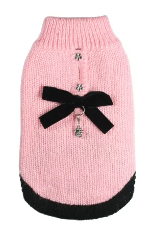 COCO PINK CLASSIC MOHAIR DOG SWEATER