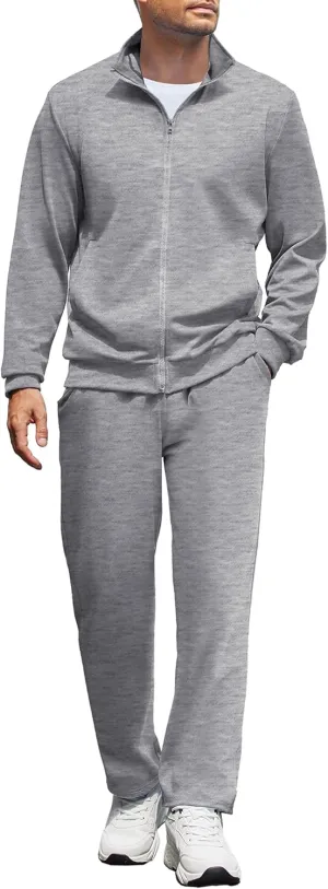 COOFANDY Men's Tracksuits Casual Sweatsuit 2 Piece Full Zip Athletic Jogging Suit Sets Sport Sweat Suit