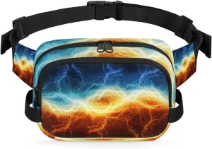 Cool Abstract Effect Pattern Fanny Pack Crossbody Bags for Women Men Waist Packs Hip Bum Bag Cross Body Fanny Pack with Adjustable Strap for Running Hiking Travel