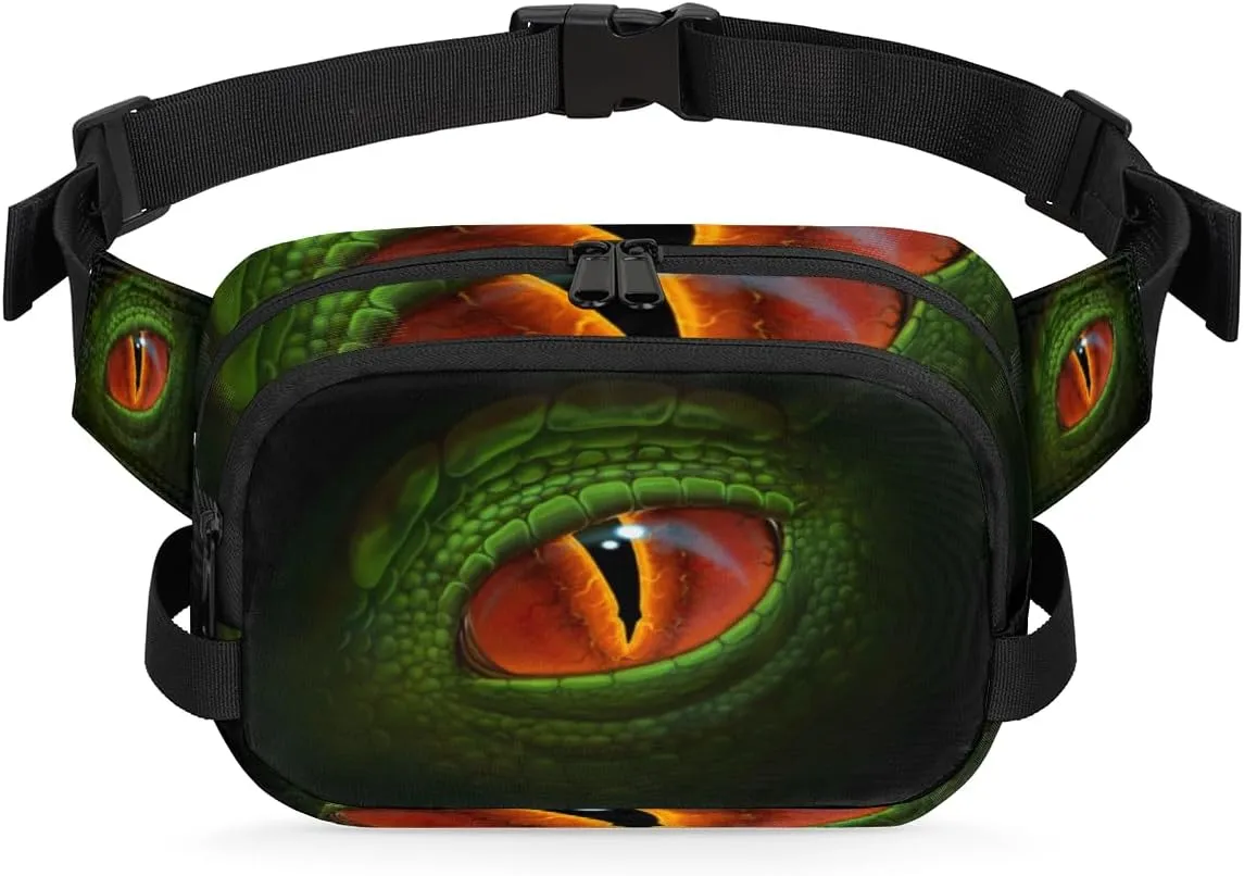 Cool Alligator Crocodile Fanny Packs for Women Men Fashion Waist Packs Belt Bag Water-resistant Crossbody Bag Waist Pouch Waist Pack Hip Bum Bag for Hiking Casual Travel Cycling