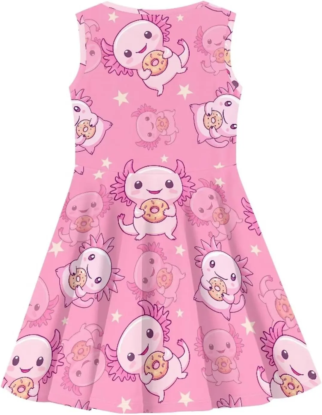 Dreaweet Cute Girl's Dresses Casual Loose Tank Party Dress Midi Swing Dresses Cute Shift Dress for 3-16 Years Old Kids