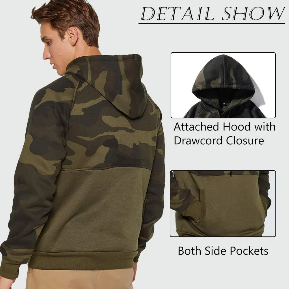 DUOFIER Hoodies for Men Pullover Hooded Sweatshirt with Kange Pocket