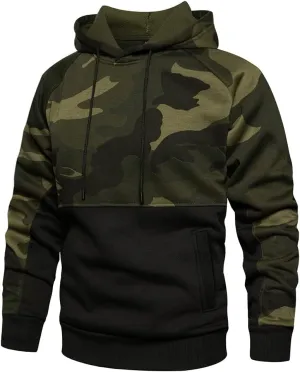 DUOFIER Hoodies for Men Pullover Hooded Sweatshirt with Kange Pocket