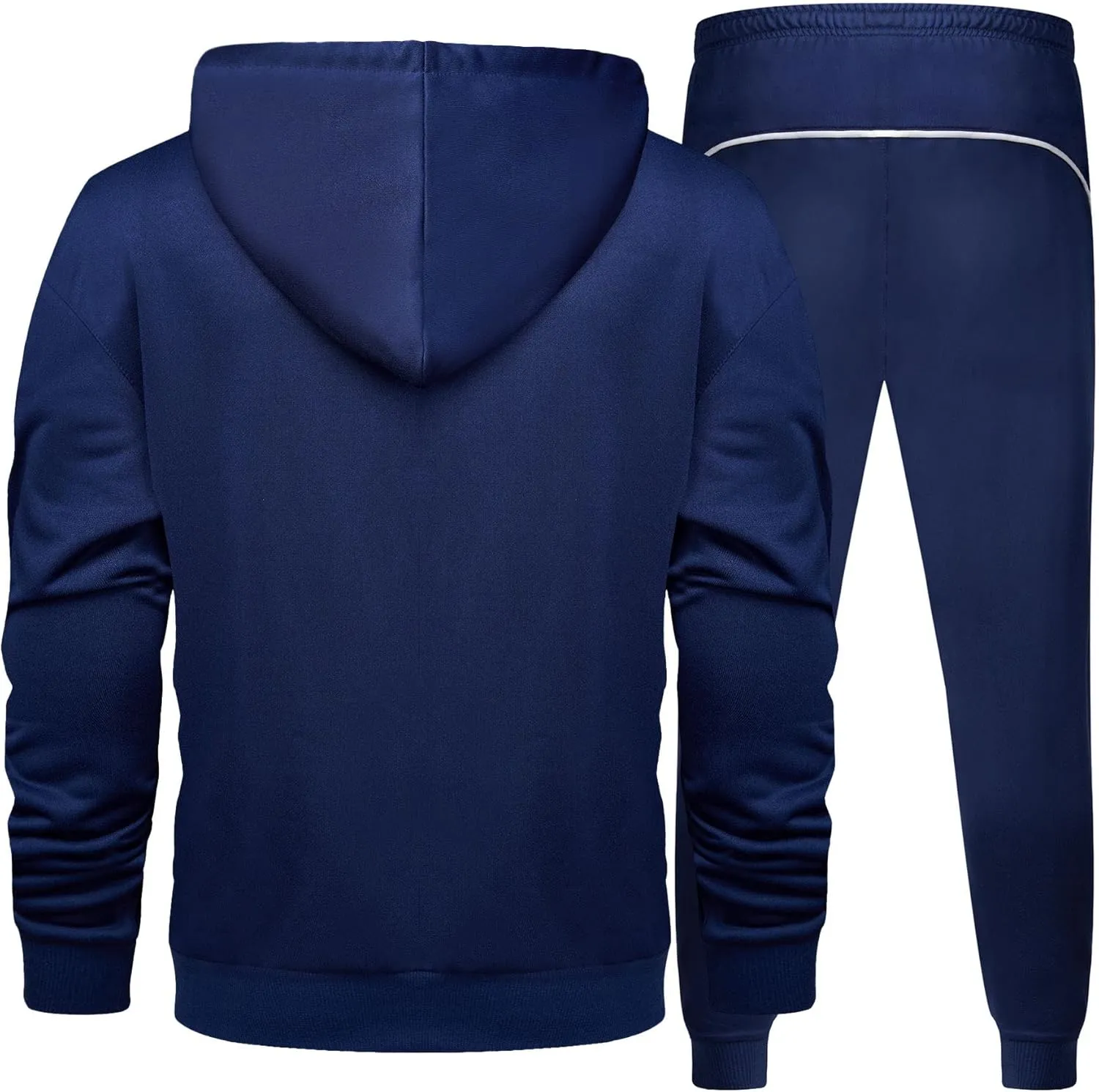 DUOFIER Men's Tracksuit Jogging Sweat Suits 2 Piece Casual Outfit Athletic Suit Set