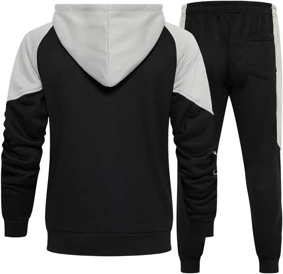 DUOFIER Men's Tracksuit Jogging Sweat Suits 2 Piece Casual Outfit Athletic Suit Set