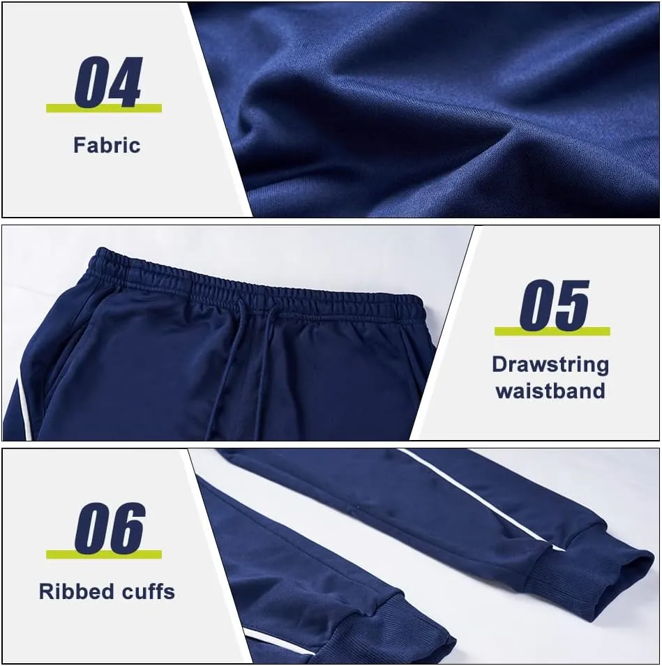 DUOFIER Men's Tracksuit Jogging Sweat Suits 2 Piece Casual Outfit Athletic Suit Set
