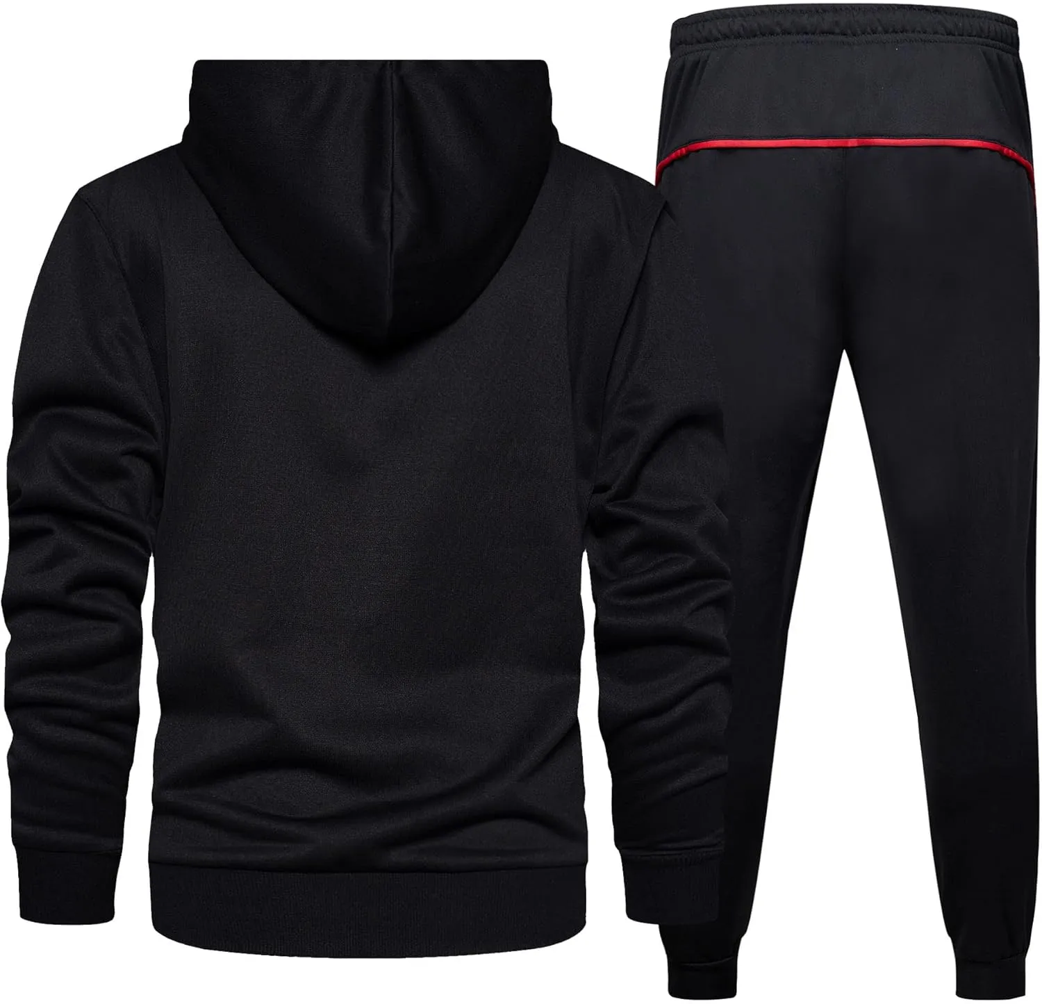 DUOFIER Men's Tracksuit Jogging Sweat Suits 2 Piece Casual Outfit Athletic Suit Set