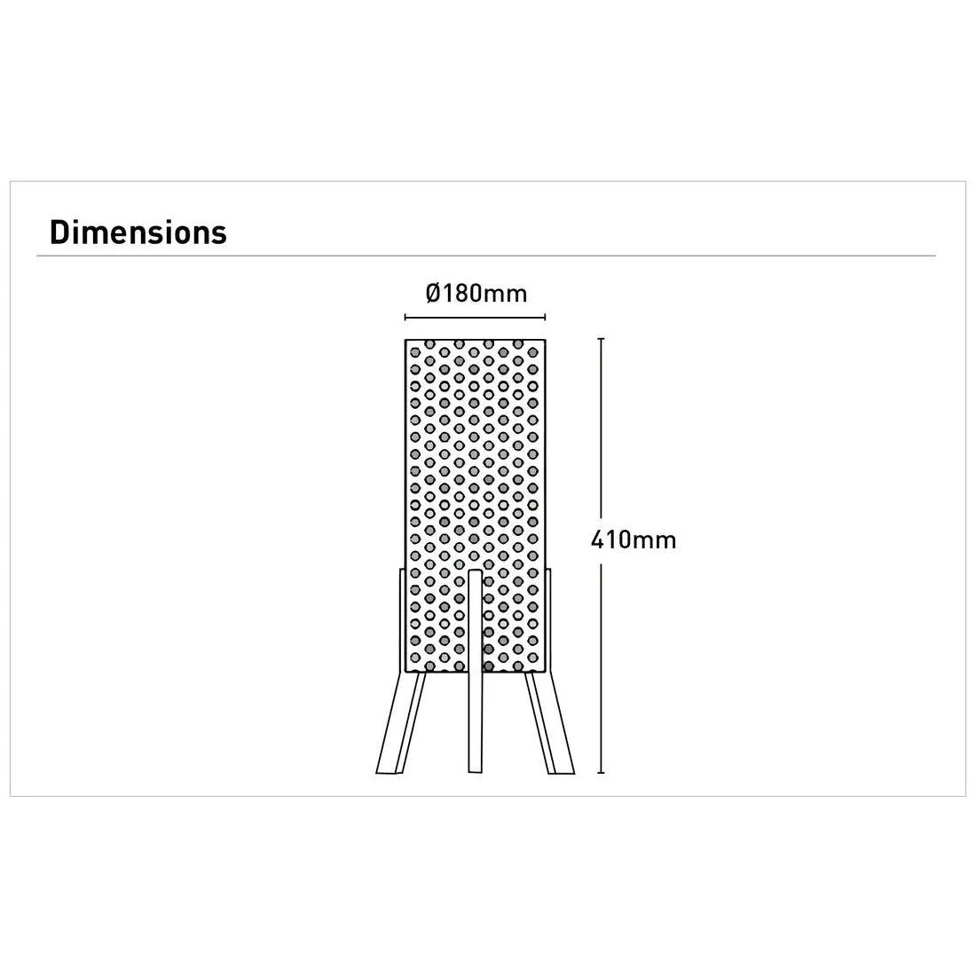 Eddie industrial Mesh Table Lamp in White