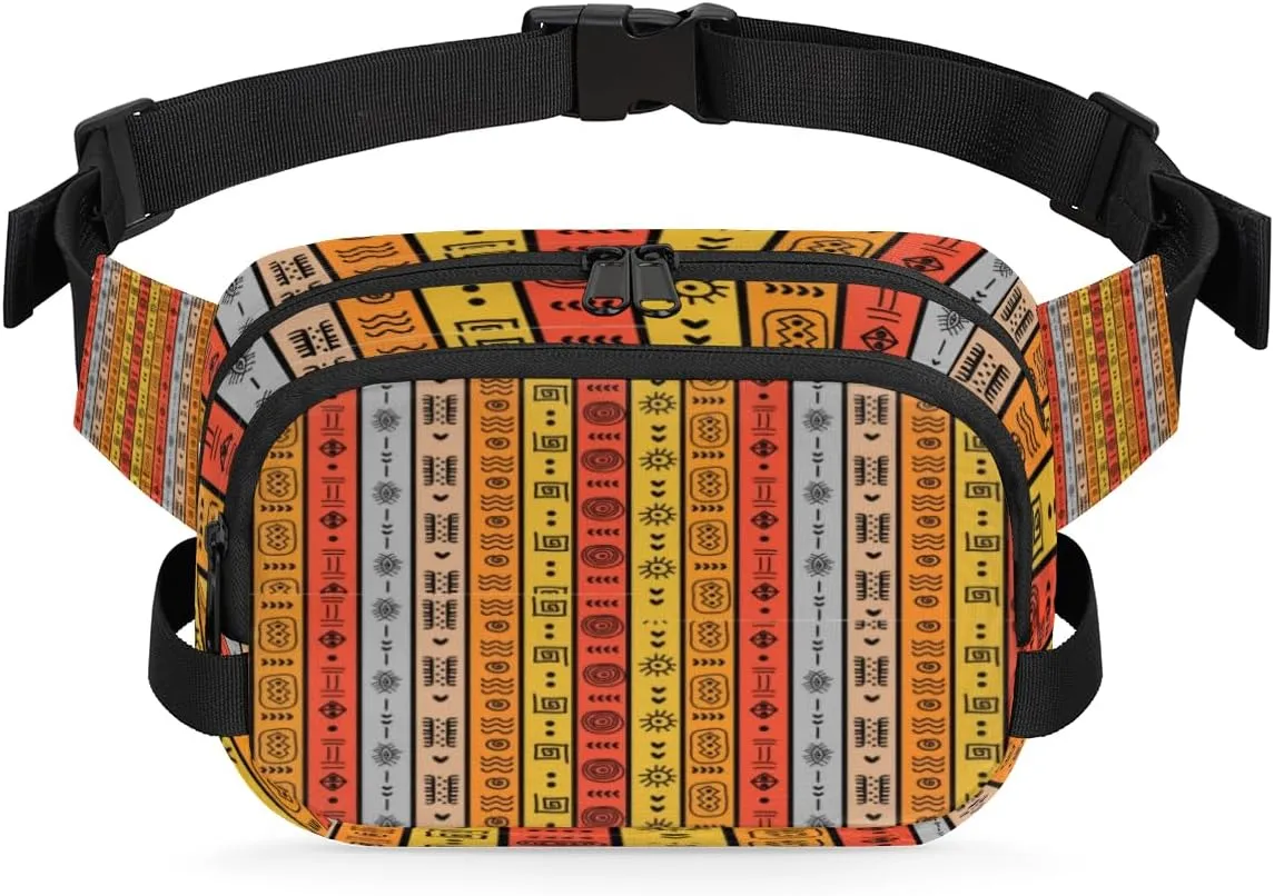 Egyptian Vintage Art Fanny Packs for Women Men Fashion Waist Packs Belt Bag Water-resistant Crossbody Bag Waist Pouch Waist Pack Hip Bum Bag for Hiking Casual Travel Cycling