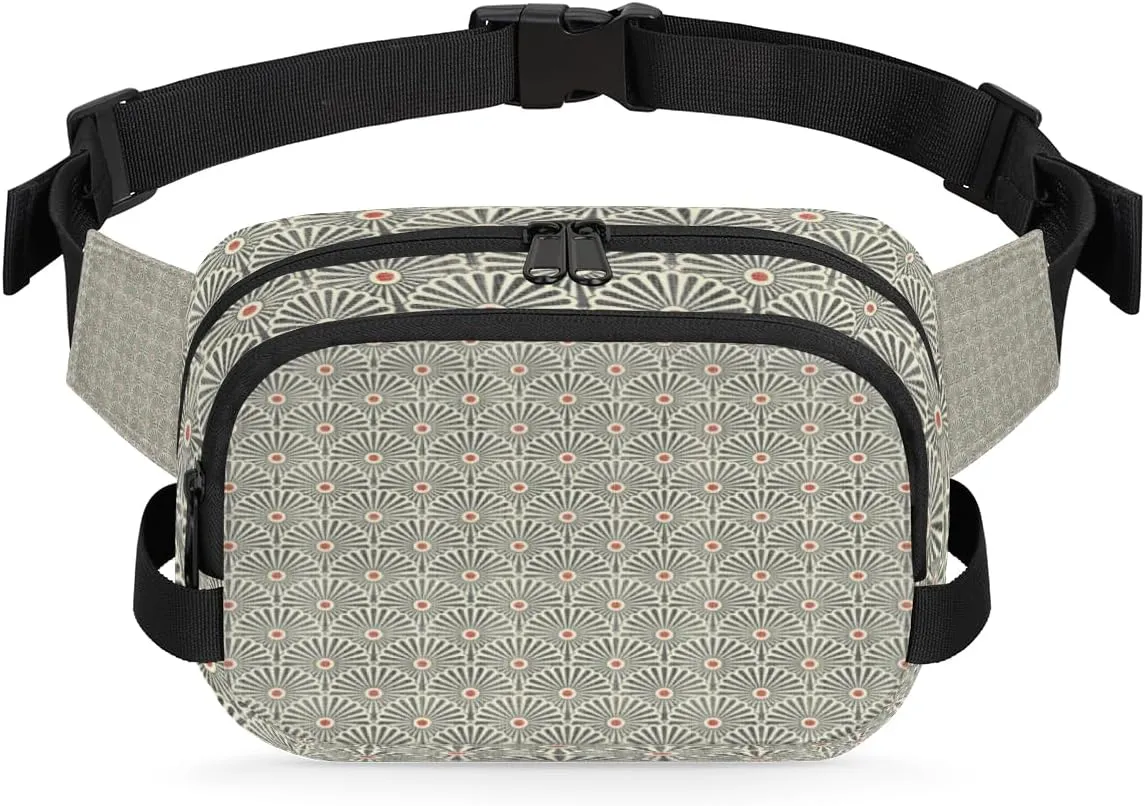 Ethnic Boho Pattern Fanny Packs for Women Men Fashion Waist Packs Belt Bag Water-resistant Crossbody Bag Retro Waist Pouch Waist Pack Hip Bum Bag for Hiking Casual Travel Cycling