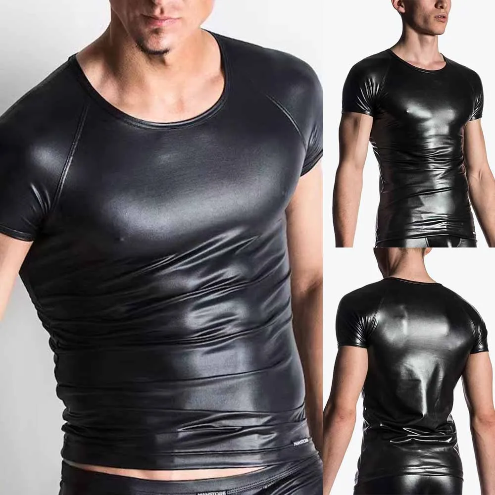 Faux Leather T-shirts