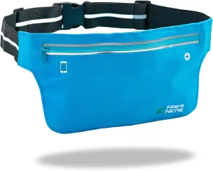 Fitter's Niche UltraSlim Fanny Waist Pack  Water Resistant Bag, Reflective Elastic Belt  Fit 24 to 43inch Waists, Holds Phones up to 6.7inch  Ideal for Indoor & Outdoor Workouts, Exercises & Trips