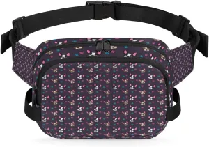 French Bulldog Adorable Fanny Packs for Women Men Fashion Waist Packs Belt Bag Water-resistant Crossbody Bag Waist Pouch Waist Pack Hip Bum Bag for Hiking Casual Travel Cycling