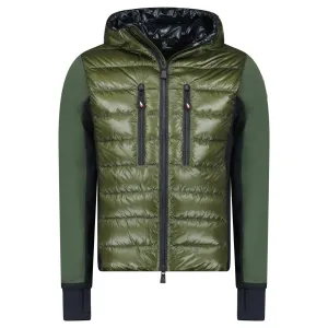 Grenoble Padded Zip Up Hooded Jacket Green