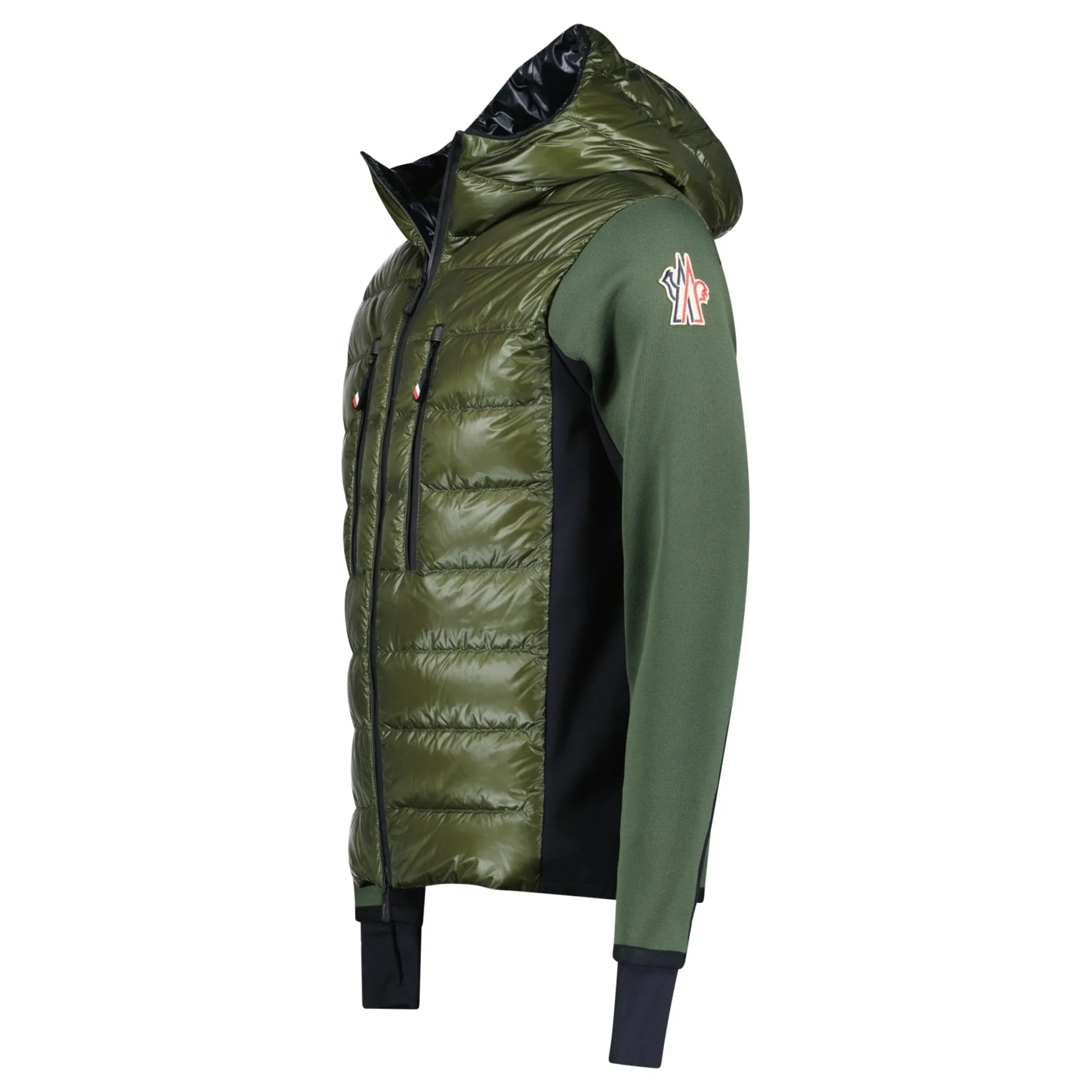 Grenoble Padded Zip Up Hooded Jacket Green