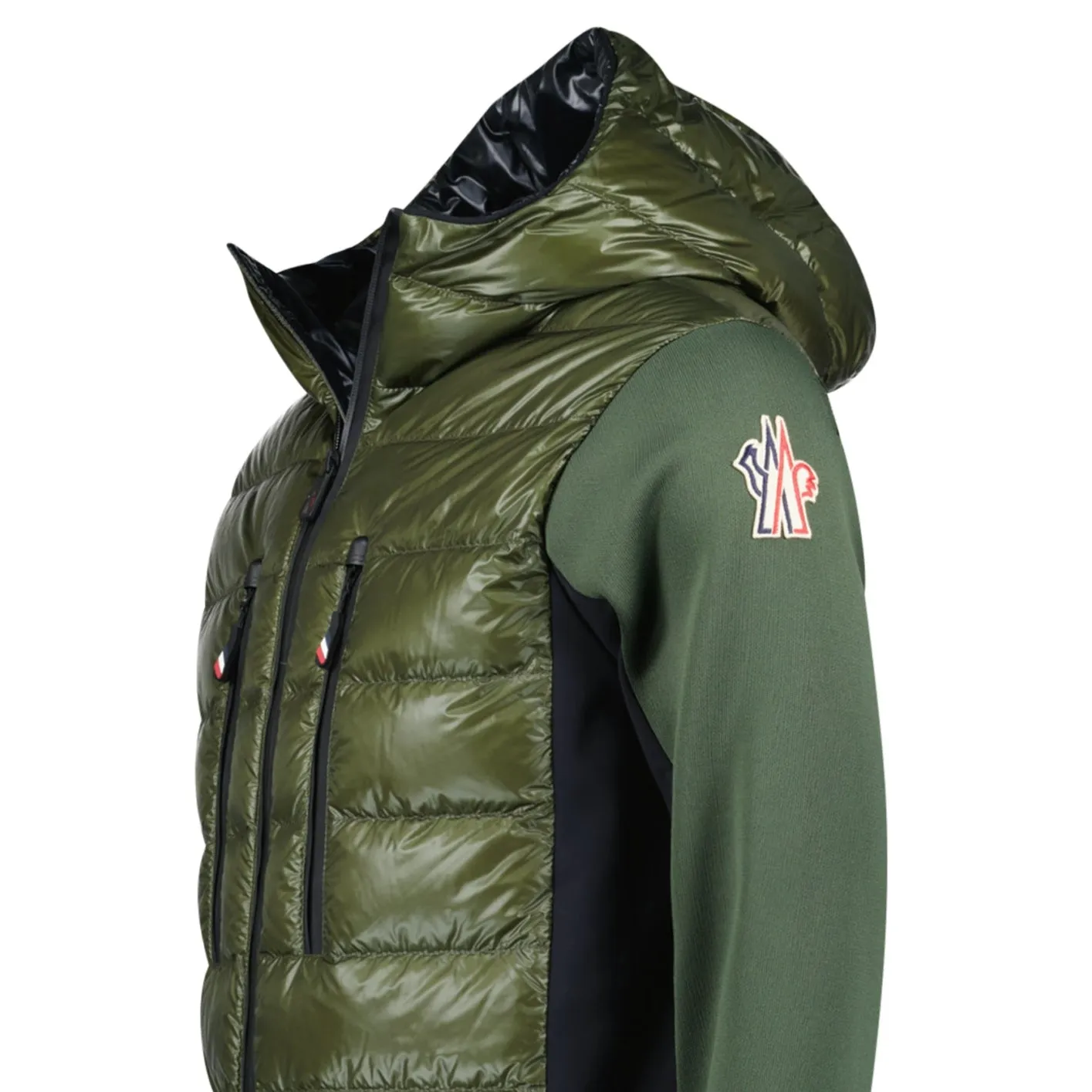 Grenoble Padded Zip Up Hooded Jacket Green