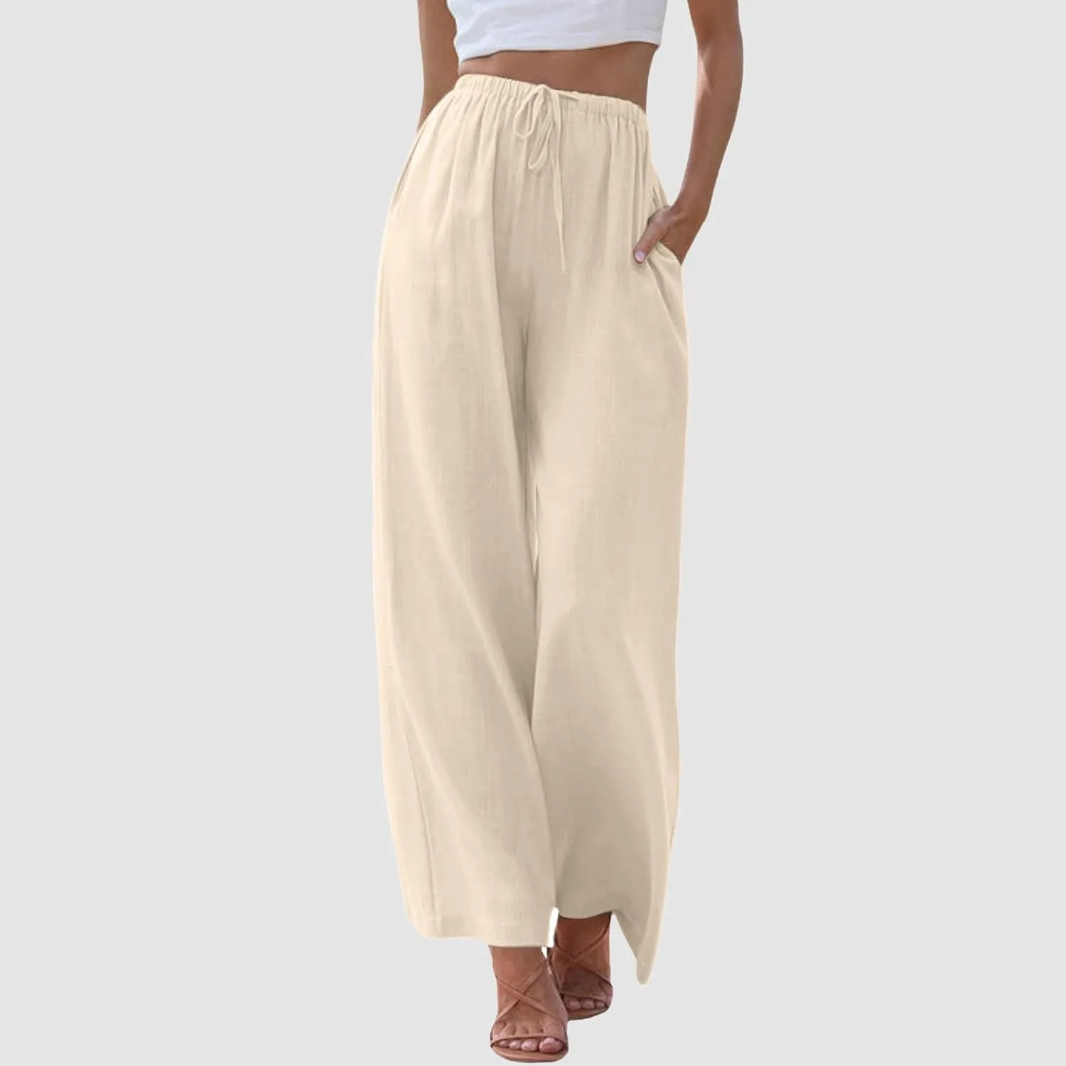 High Waisted Work Pants for Women Winter Elegantes Work Thermal with Pockets High Waisted Straight Leg