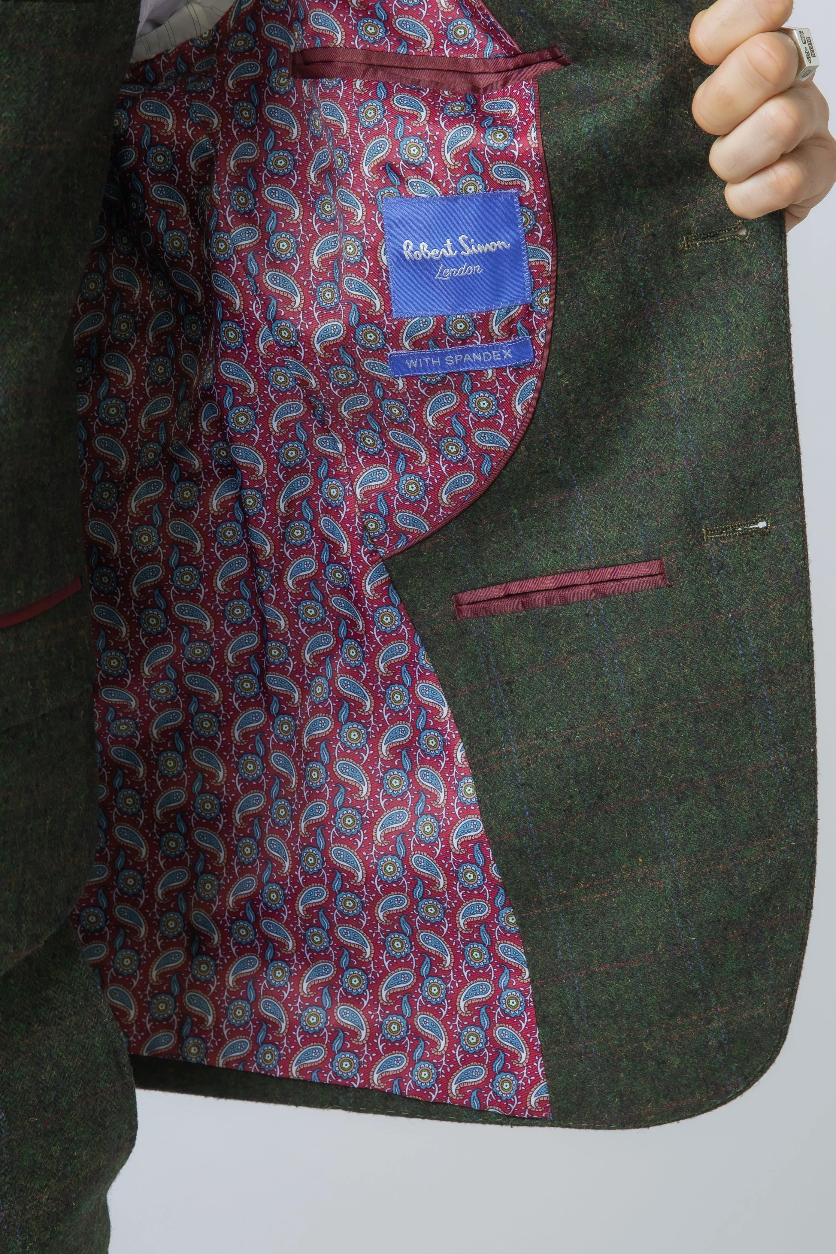 Joshua Green Tweed Check 3 Piece Suit | Check Suit | Office Wear