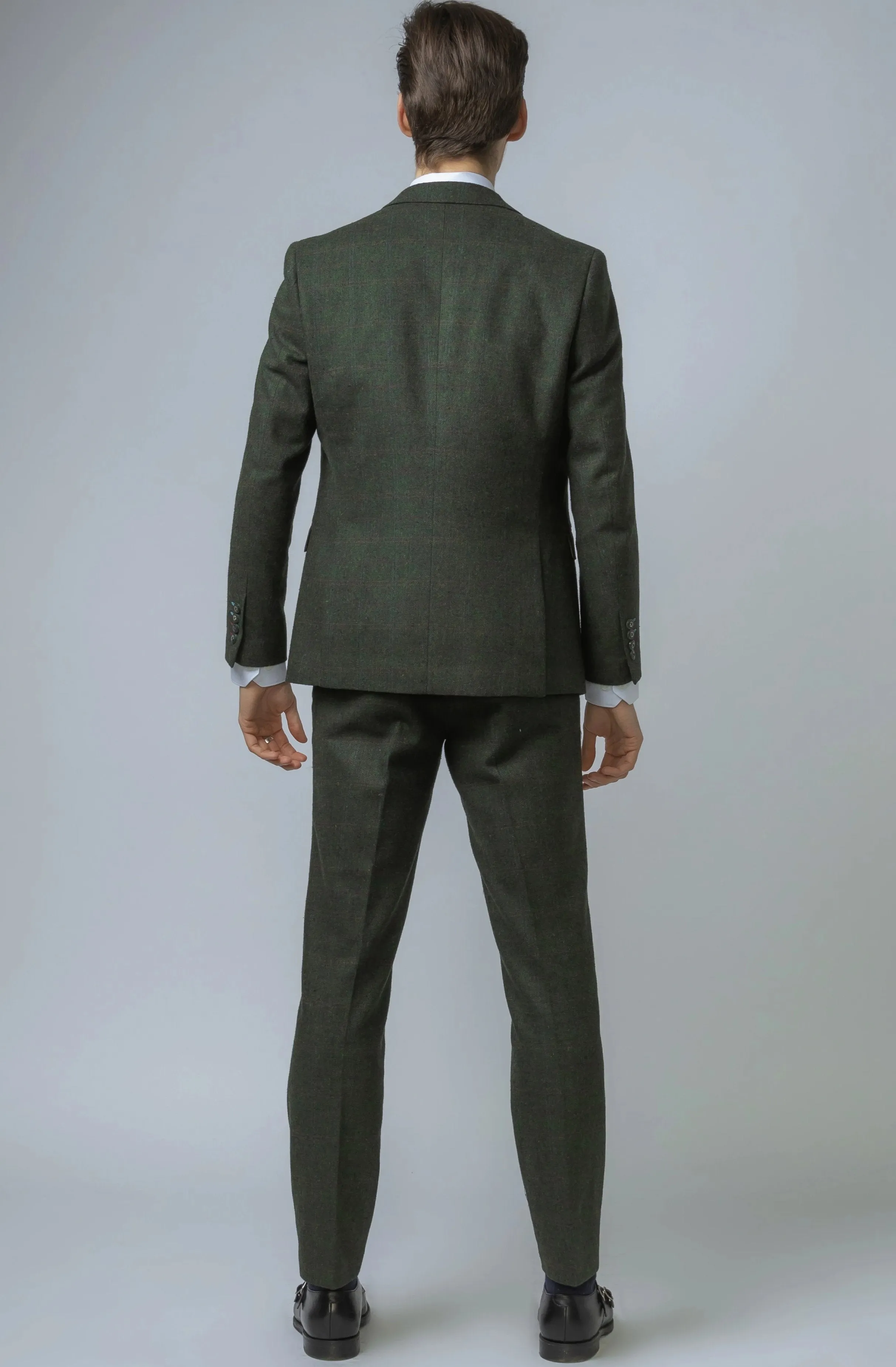 Joshua Green Tweed Check 3 Piece Suit | Check Suit | Office Wear