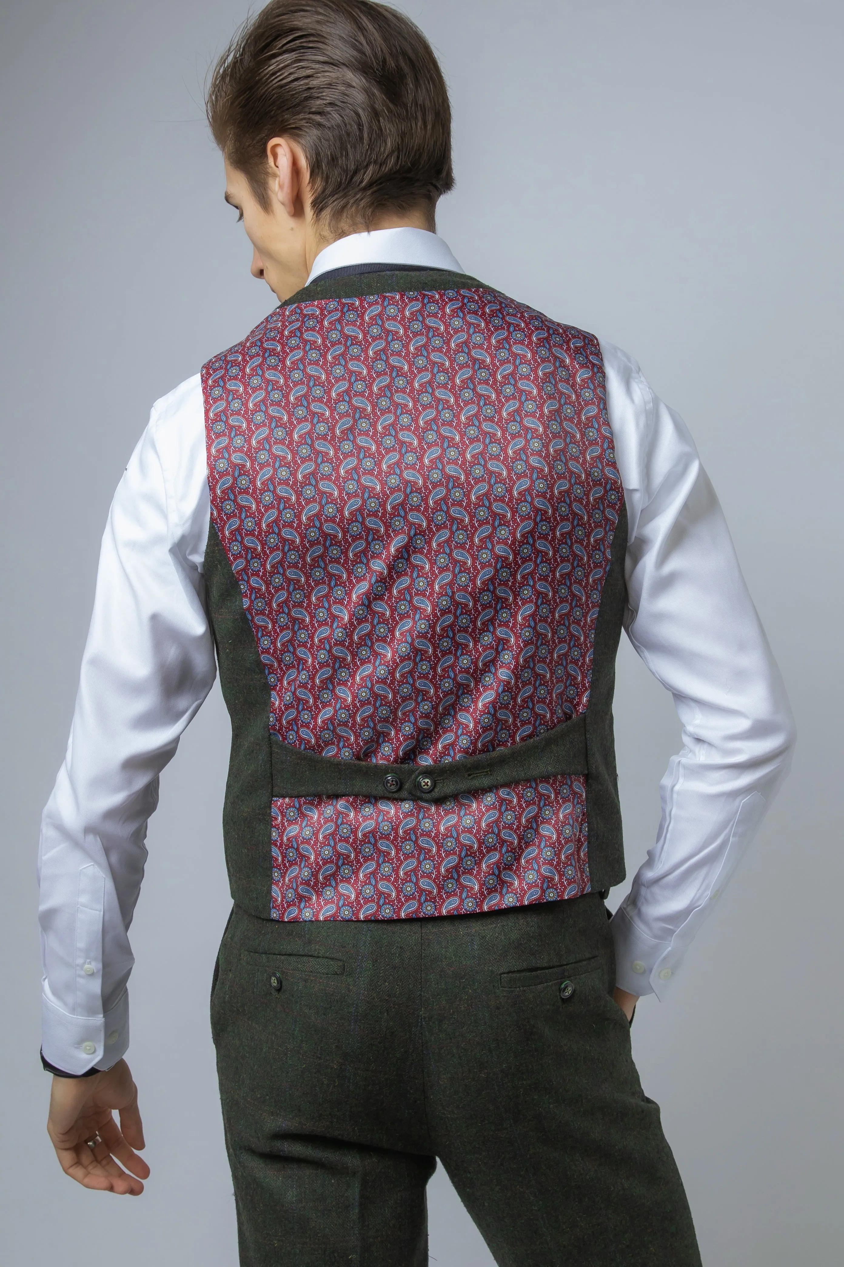 Joshua Green Tweed Check 3 Piece Suit | Check Suit | Office Wear