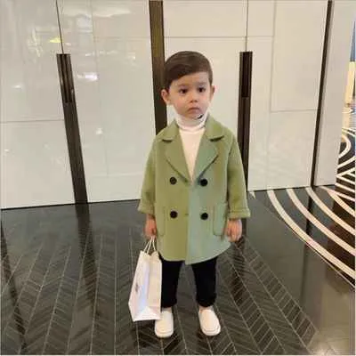 Kids' Woolen Coats Boys'-معاطف صوفية للأطفال،