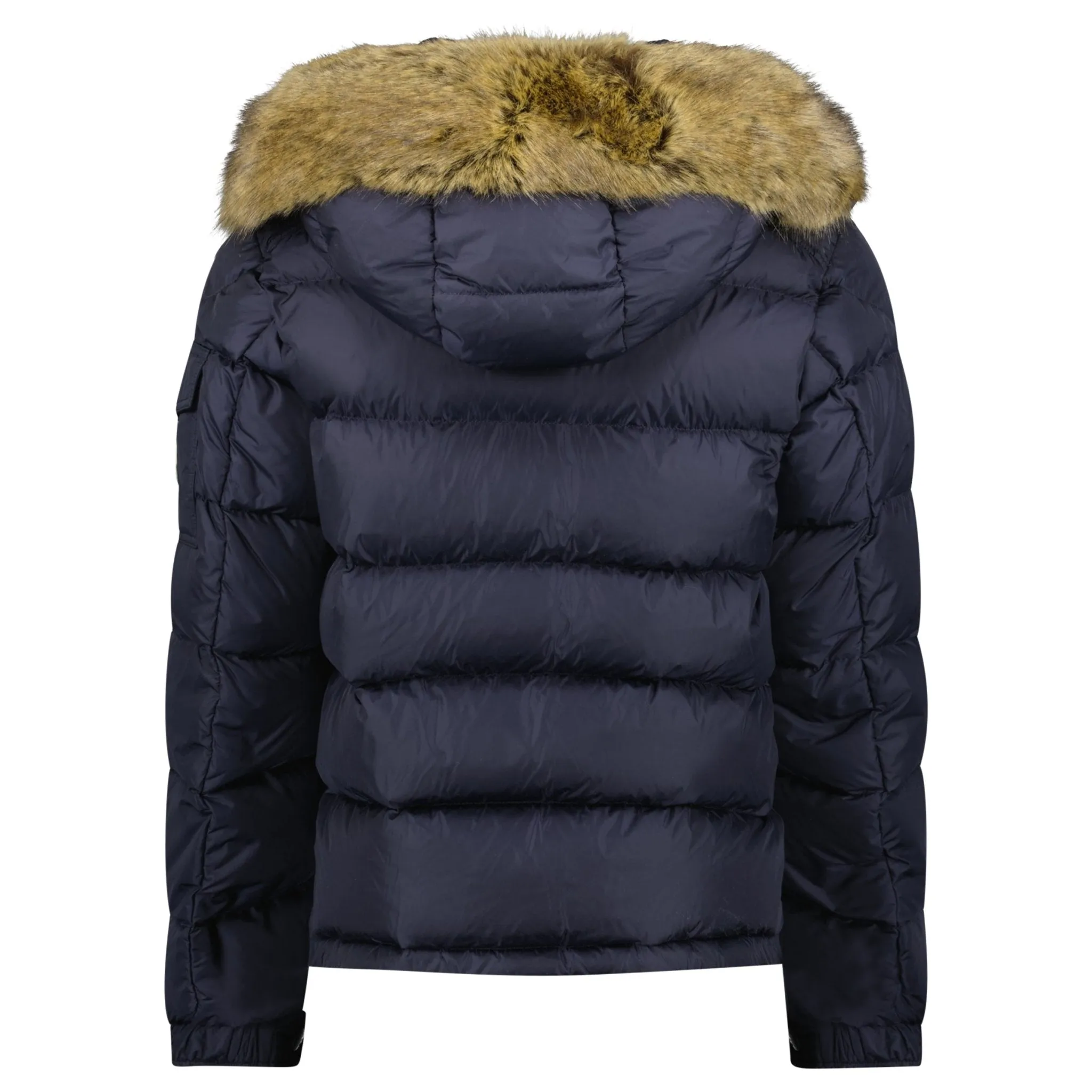 Maya Fur Giubbotto Jacket in Navy Blue