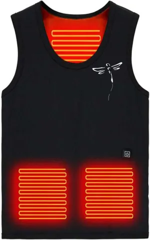 Men and Womens Heated Tank Tops Fall Winter Unisex Fleece Lining Warm Waistcoat 3-Heating Base Vest Undershirt Tops