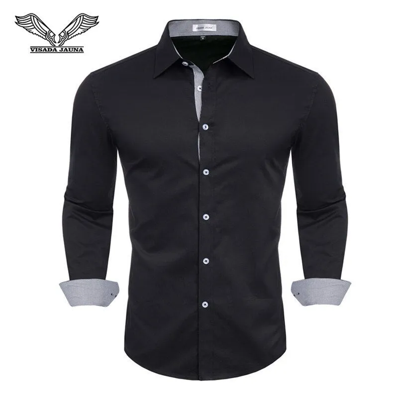 New 100% Cotton Long Sleeve   Slim Formal Casual Shirt
