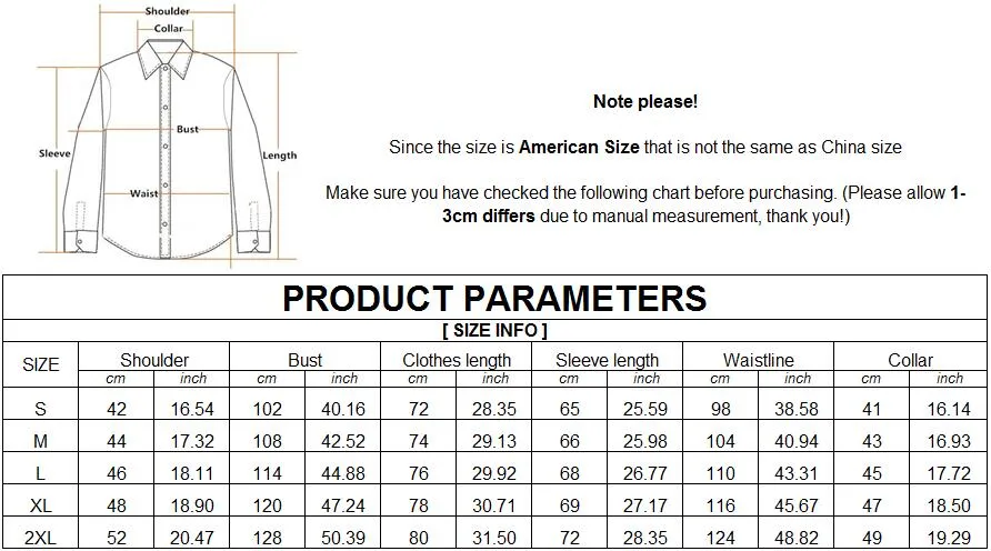 New 100% Cotton Long Sleeve   Slim Formal Casual Shirt
