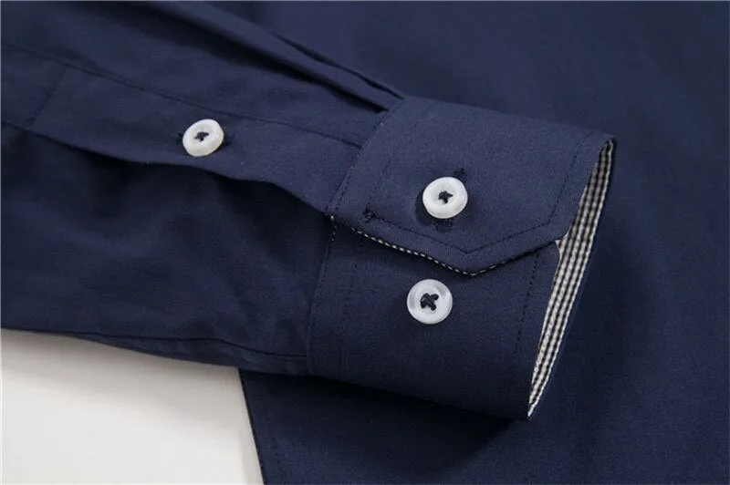 New 100% Cotton Long Sleeve   Slim Formal Casual Shirt