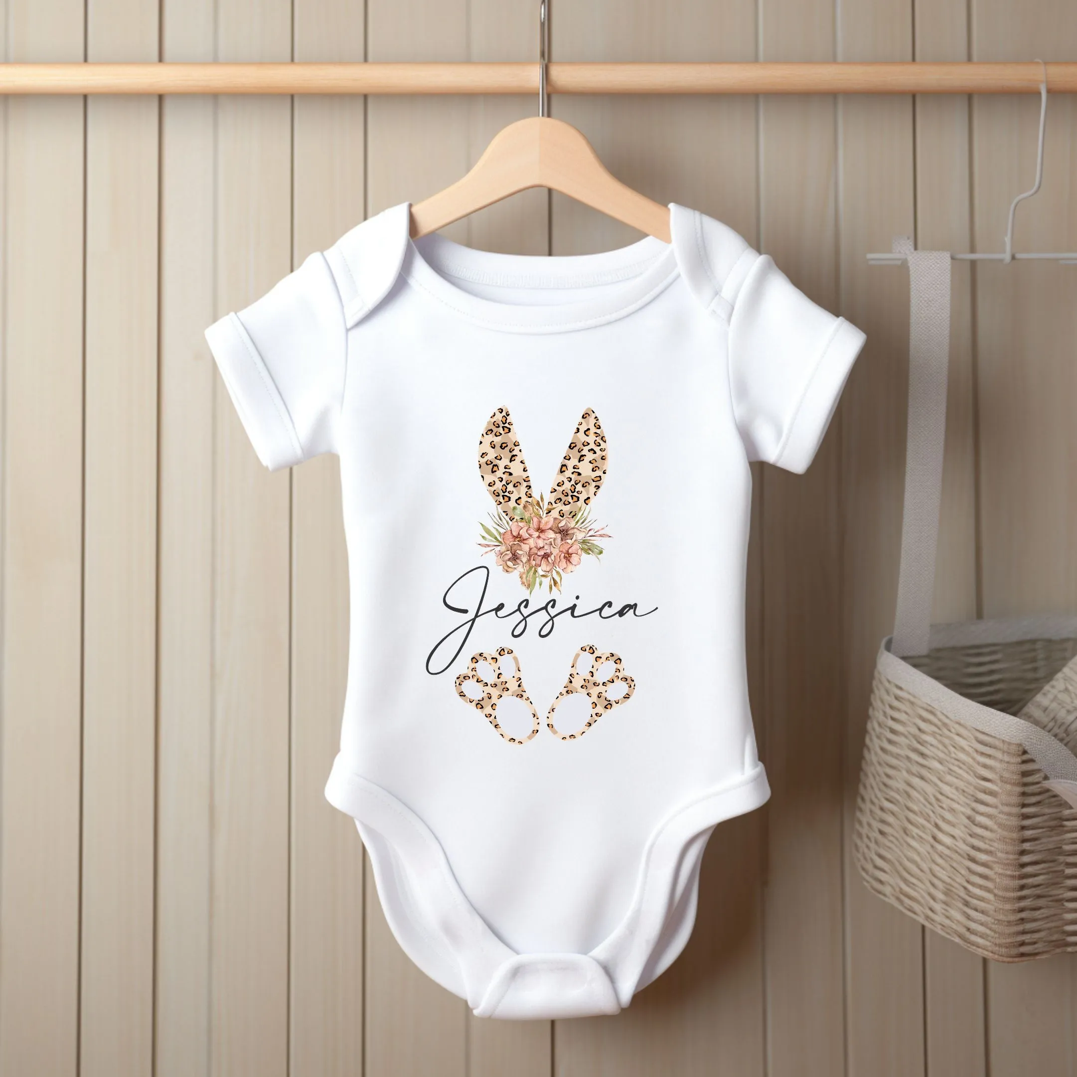 Personalised Easter Sleepsuit Baby Girl / Boy Outfit Easter - Easter